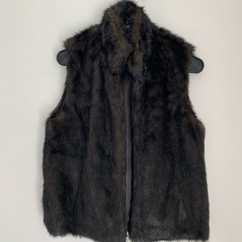 Faux fur vest
